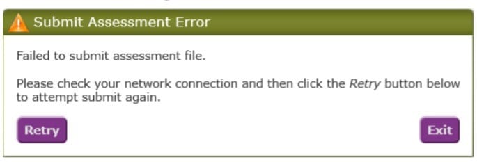 Error message